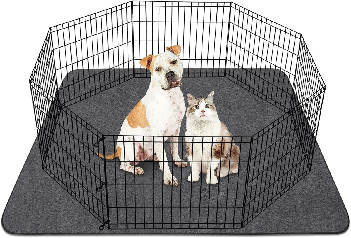 Washable Pee Pads for Dogs 72"x72" Reusable Dog Pads Extra Large - Grey / 48x48 Inch