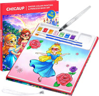CHICAUP Paint with Water Coloring Books for Kids - Princess Red