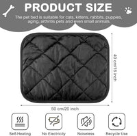4 Pack Self Heating Cat Pad Self Warming Dog Mat - 16 x 20 Inch / Black - image 2