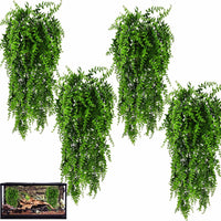 HERCOCCI 2 Pack Reptile Plants - 4 Pack