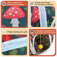 Cat Tunnel for Indoor Entertainment - Octopus-shaped With Mat - image 3