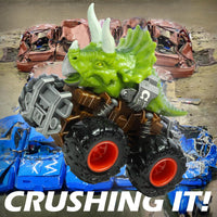 Oriate Friction Powered Dinosaur ATV Toy Cars for Children - Triceratops 1 - image 2