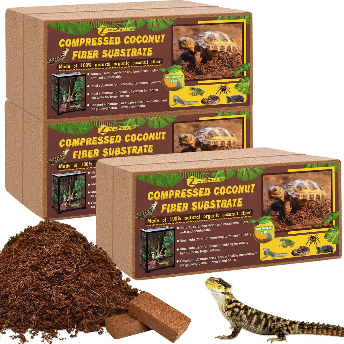 2 Pack Coconut Fiber Substrate - 6pcs