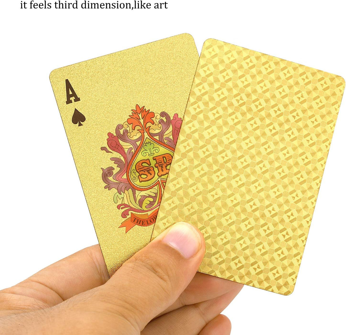 EAY Gold Waterproof Playing Cards - Gold 2-pack - image 3