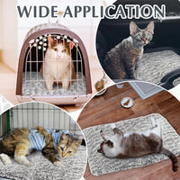 Drydiet 4 Pack Self Warming Cat Mat for Pets - 16 x 20 Inch / Gray / Solid - image 4