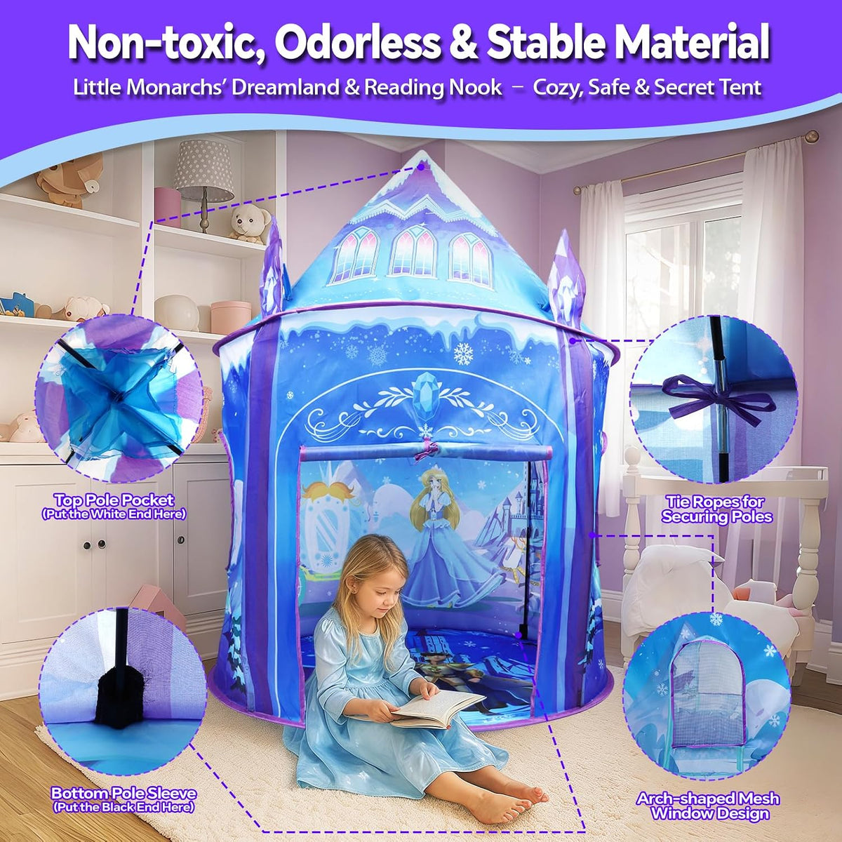 WillingHeart Play Tent for Kids - Ice Castle - image 4