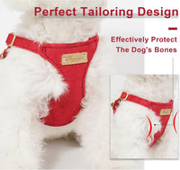Puppytie Small Dog Harness and Leash Set, Pink, S – Essentials for Dogs - red-camellia / M(16.5-31lb） - image 2