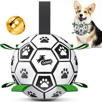 QDAN Dog Balls, Herding Balls for Dogs - Squeaky Green / Medium Size 2 (6 Inch)