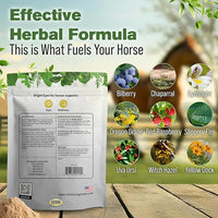Silver Lining Herbs Bright Eyes Vitamins - Horses Eye Supplements to Support Capillary Health, Great Vision, & Overall Eye Health - Plant-Based Herbal Horse Supplements - 1 lb 60-Day Supply