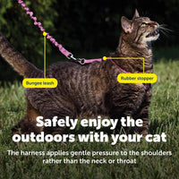 PetSafe Come With Me Kitty Harness and Bungee Cat Leash - Small (Pack of 1) / Dusty Rose - image 4