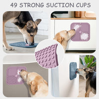 ChefAide 2 Pack Lick Mat for Dogs - Purple & Blue - image 4