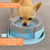 Dog Water Bowl, No Spill Water Bowl for Dogs and Cats - Baby Blue - image 3