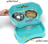Neater Feeder Deluxe Mess-Proof Elevated Dog Bowls for Large Dogs - Small + Standard Bowl / Aquamarine - image 3