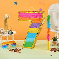 Rainbow Number 5 Pinata for 5th Birthday Party Decorations - 7 - image 4