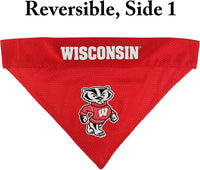 Pets First Collegiate Pet Accessories, Reversible Bandana - Large/X-Large / Wisconsin Badgers - image 3