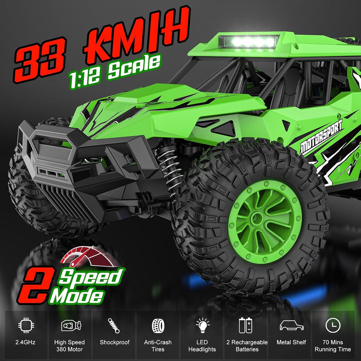 BLUEJAY Remote Control Car - Green - image 2