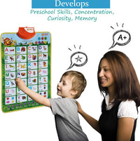 Just Smarty Interactive Alphabet Wall Chart, ABC & 123's, Blue – Fun for Kids & Family - Alphabet, Green - image 4