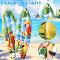 JellyArch inflatable surfboard decorations with tropical flower print, set of 4 - view 33