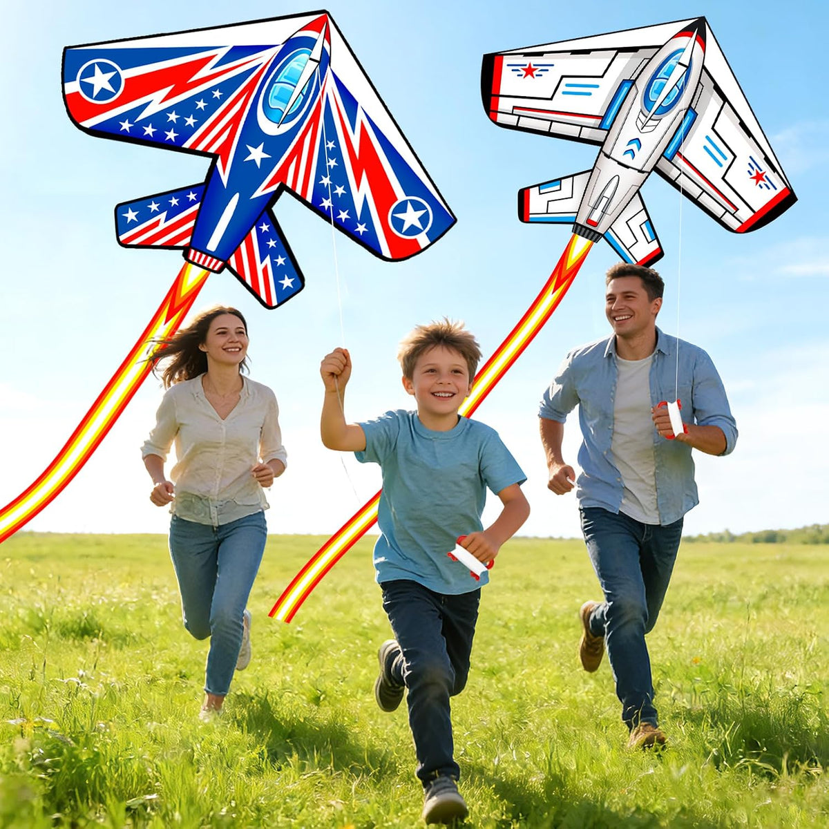 Kite for Kids Ages 4-8-12 & Adults - 3Pcs Plane Kites - image 4