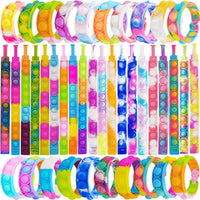 IERKEIE 30 pop bubble fidget bracelets in assorted colors - view 3
