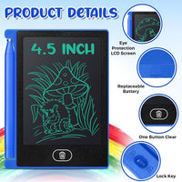Zhehao 24 Pack 4.5" LCD Writing Tablet for Kids - Blue / Classic - image 2