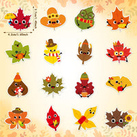 BeYumi Halloween Neon Christian Sticker - Fall Cute Leaf - image 2