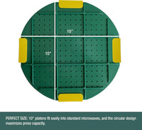GSM Brands microwave flower press kit with two 10 inch round plates and clips - view 3