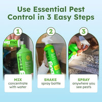 BugMD Ant Killer & Bug Spray Concentrate - Indoor Cockroach and Roach Killer, Spider Spray for Home, Fly and Insect Defense, Essential Oils, Plant-Powered, Eco-Friendly Pest Control - 3.7 Oz