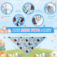 Sweetude 100 Pcs Dog Bandanas Bulk Triangle Bibs Adjustable - Cute - image 3