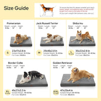 Bedsure ComfyFleece Large Dog Bed for Crate with Washable Cover - 47x29x4 / Coffee & Cream - image 4