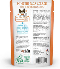 Weruva Cats in The Kitchen, Pumpkin Jack Splash with Tuna in Pumpkin Soup Cat Food, 3oz Pouch (Pack of 12)
