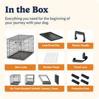 LifeStages by MidWest 36-Inch Double Door Crate, M-L Breeds - Single Door / Fits 36-inch Crate - image 3