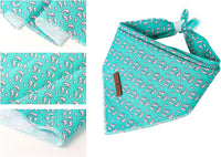 Lionet Paws Spring Daisy Dog Bandana Washable Cotton Handkerchief - Manatee / Small (Pack of 1) - image 3