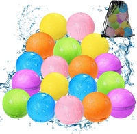 Tlitlimom 16Pcs Reusable Water Bomb Balloons - 18Pack