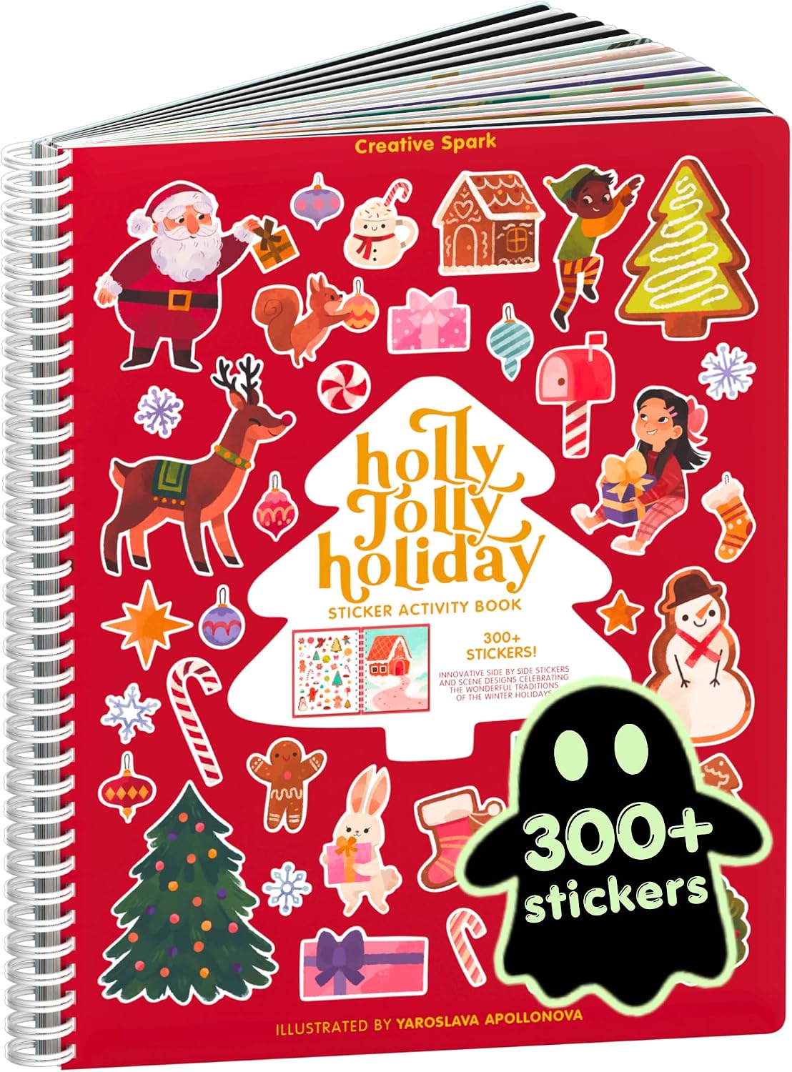 Cupkin Animal Habitats Sticker Book, 12 Coloring & Activity - Holly Jolly Holidays