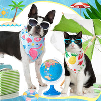 Chunful 100 Pcs Fall Dog Bandanas Bulk Maple Leaf Print Autumn Pet - Fruit / 31.5 x 21.7 x 21.7" - image 3