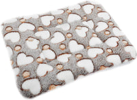 Small Animal Bed Mat, Soft & Warm, Suitable for Guinea Pig - XX-Large(19.7''x15.7'') / Heart Brown