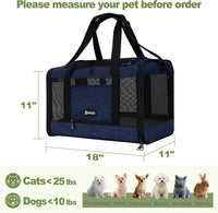 Cat Carrier 18x11x11 Top Load - Navy / 18.0"L x 11.0"W x 11.0"H - image 2