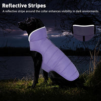 Waterproof Dog Winter Coat - Lilac / S(Chest Girth:12.6-16.1") - image 4