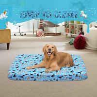 Dog Bed Covers Replacement Washable Elastic Edged 36" x 27" x 6" – Essentials for Dogs - Blue / 36.0"L x 27.0"W x 6.0"Th - image 4
