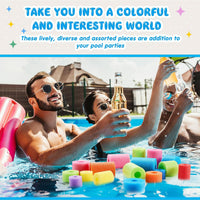 Frienda pool noodle bits, 50 colorful foam noodle pieces in assorted sizes - view 22