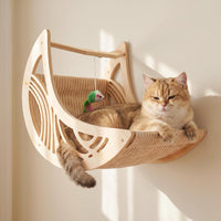 Moon & Star Cat Wall Shelves - Beige-moon / M - image 2