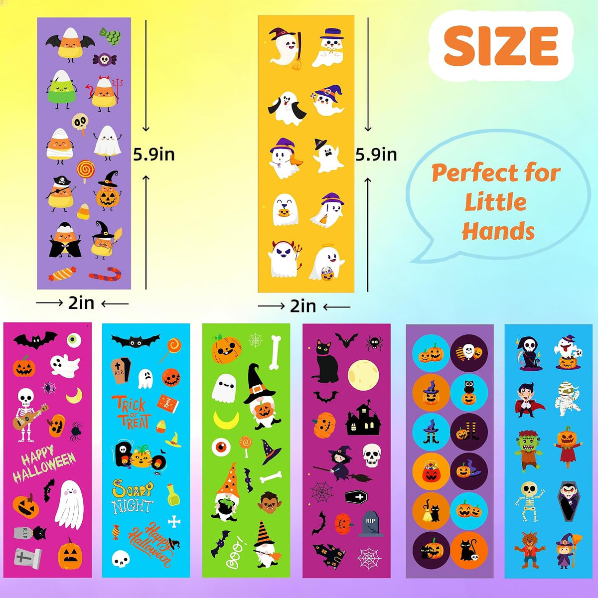 150 Sheets Halloween Stickers for Kids - 150 Sheets Halloween Stickers - image 3