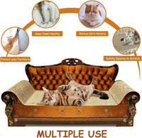 Luxury Cardboard Cat Scratcher Sofa Bed - Brown Lounge - image 4