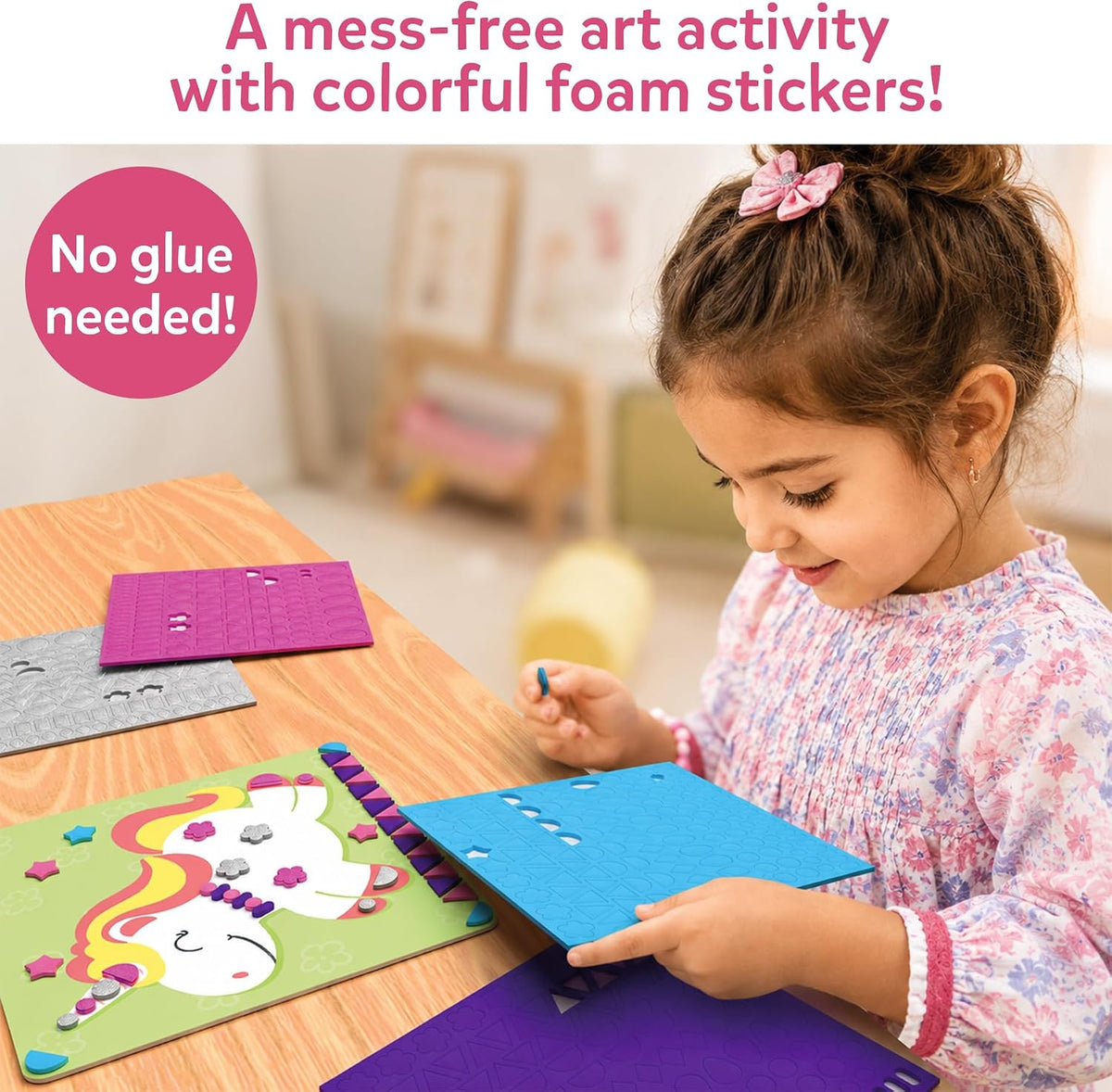 Skillmatics Fun with Foam Sticker Art, Animals, Craft Kit - 3. Unicorns & Princesses - image 3
