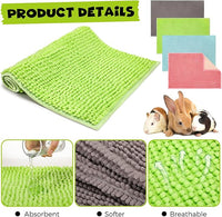 Barydat 8 Pcs Guinea Pig Cage Liner for Guinea Pig Cage Bedding Reusable Rabbit Mat Pad Washable Training Pad Animal Sleeping Bedding Mat