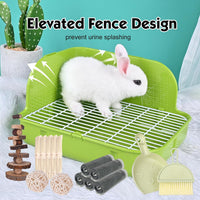 RUBYHOME Rabbit Litter Box Toilet - Green - image 3
