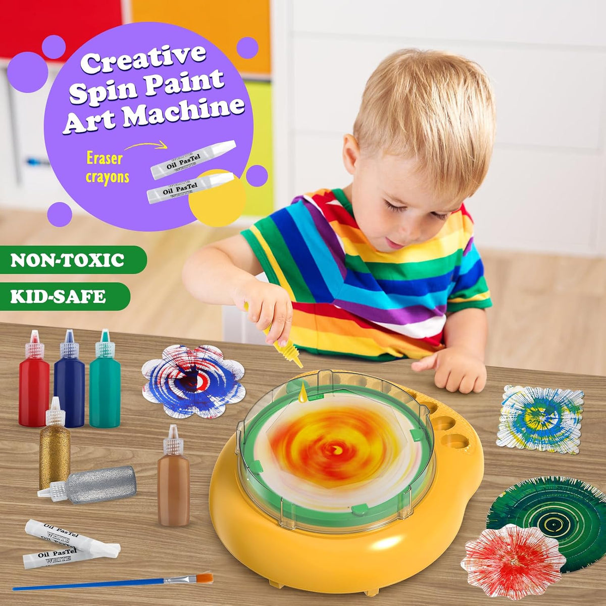 Spin Art Machine for Kids - Green - image 3