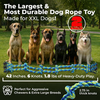 Pacific Pups Products Giant Dog Rope Toy - Neon / 2 Pack - image 2