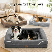 Waterproof Orthopedic Dog Bed for Large and Extra Large Dogs – Essentials for Dogs - Dark Grey / 42"L x 30"W x 7.5"Th - image 2